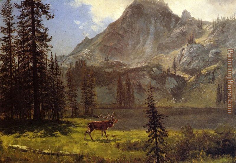 Call of the Wild painting - Albert Bierstadt Call of the Wild art painting